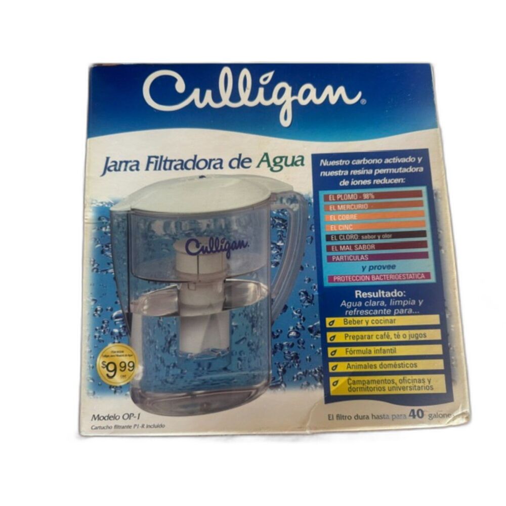 Culligan OP-1 Water Filter Pitcher (2 Quart / Space Saver Design)